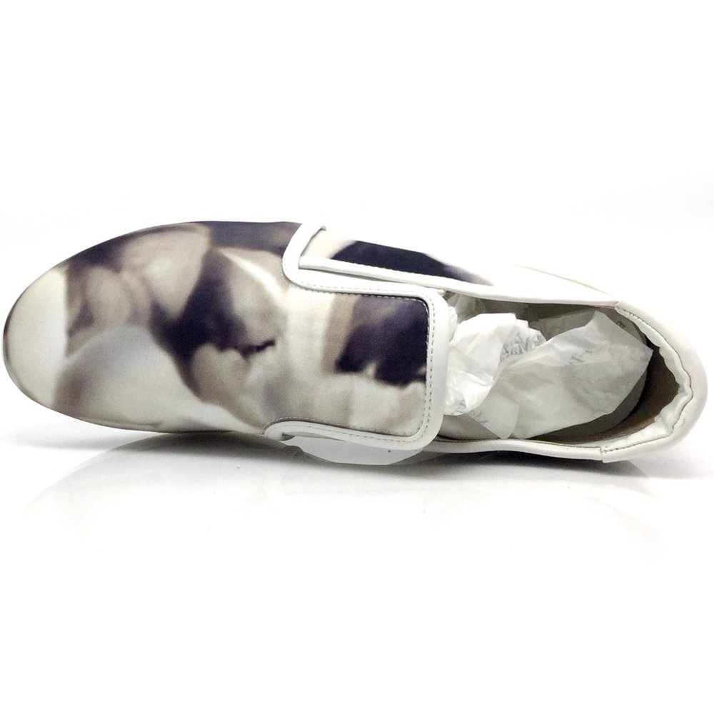 NEW MAX MARA MM 30 Neutro Gray Floral Sneakers - Picture 11 of 14